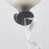 Sølv ballonsnore, 100 stk