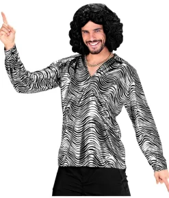 Sølv disko skjorte