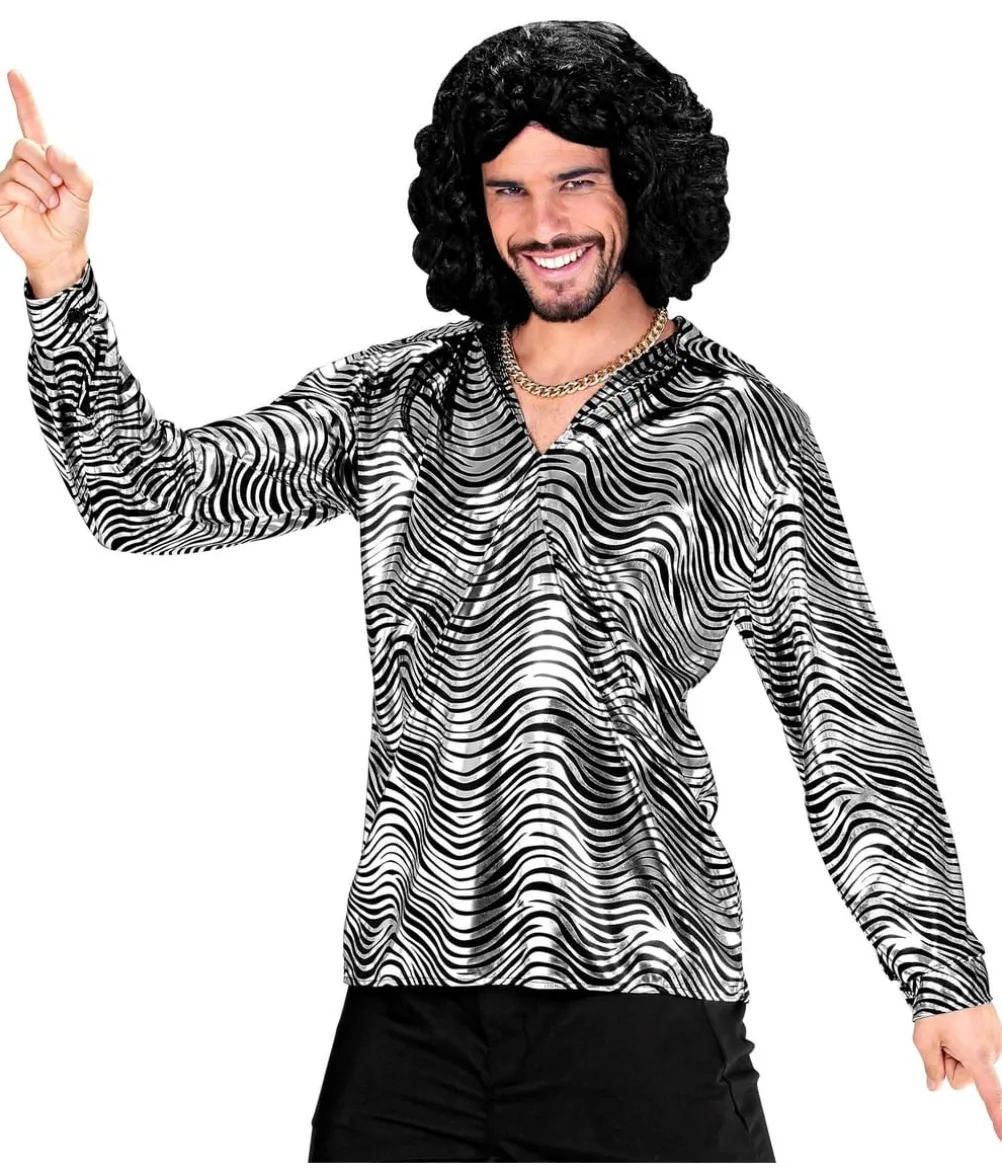 Sølv disko skjorte