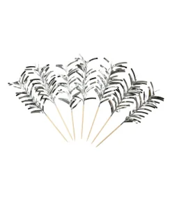 Sølv frynse cocktailsticks, 20 stk