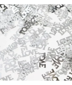 Sølv Love konfetti