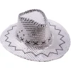 Sølv paillet cowboyhat