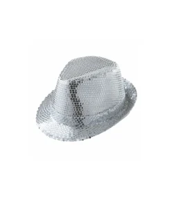 Sølv paillet hat