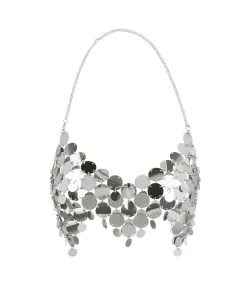 Sølv paillet top