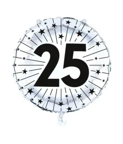 Sølv 25 år folieballon, 46 cm