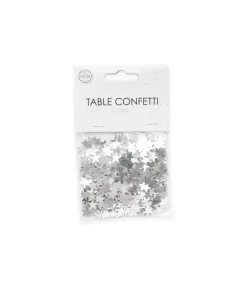 Sølv stjerne konfetti, 14 g