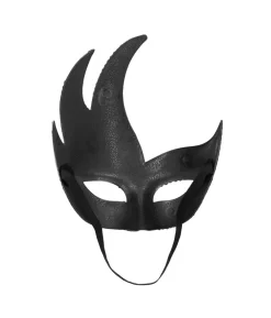 Sølv venetian maske med sten