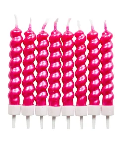 Snoede kagelys, pink