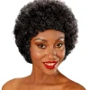 Sort afro paryk