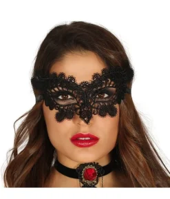 Sort blonde halvmaske