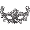 Sort blonde halvmaske