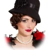 Sort Charleston hat
