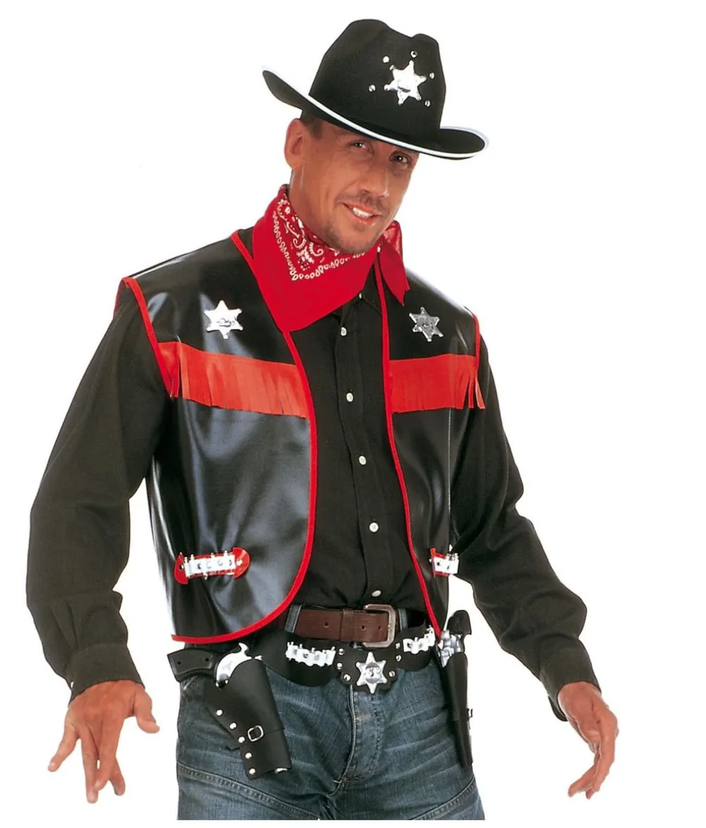 Sort Cowboyvest