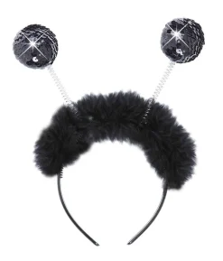 Sorte boppers med pailletter
