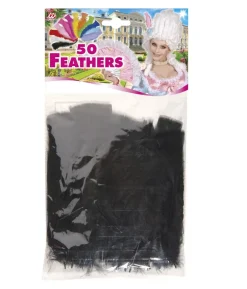 Sorte fjer, 50 stk