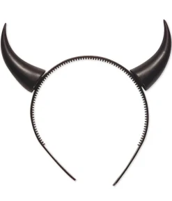 Sorte horn på hårbøjle