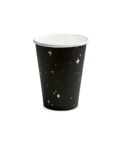 Sorte papkrus med guld stjerner