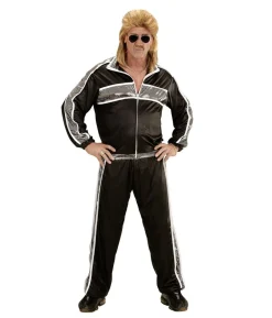Sort 80er Joggingdragt