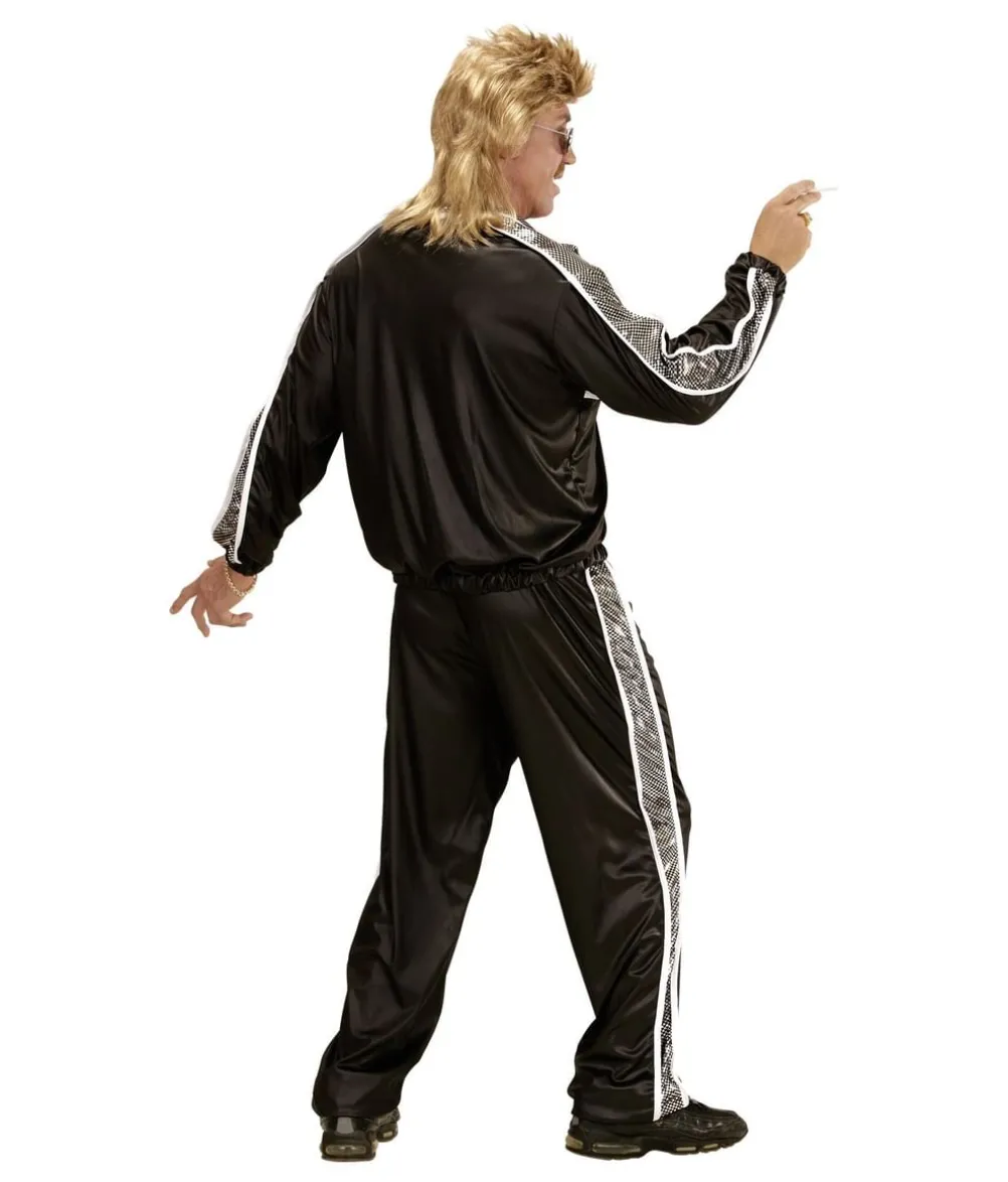 Sort 80er Joggingdragt
