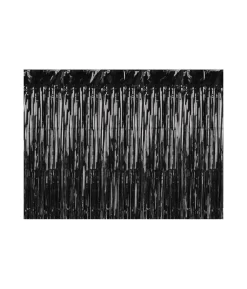 Sort foliegardin, 100 x 200 cm