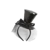 Sort glimmer mini hat
