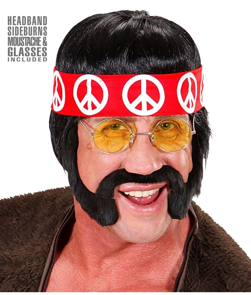 Sort Hippie paryk