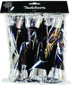Sort horn 6 stk, Bobler
