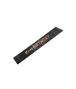 Sort Its My Birthday skærf