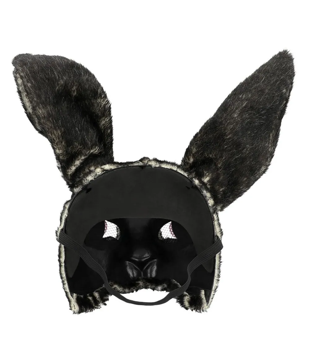 Sort kanin maske