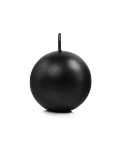 Sort kuglelys, 6 cm
