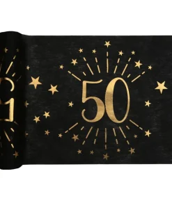 Sort og guld bordløber, 50 år