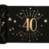 Sort og guld bordløber, 40 år