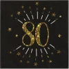 Sort og guld servietter, 80 år