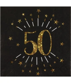 Sort og guld servietter, 50 år