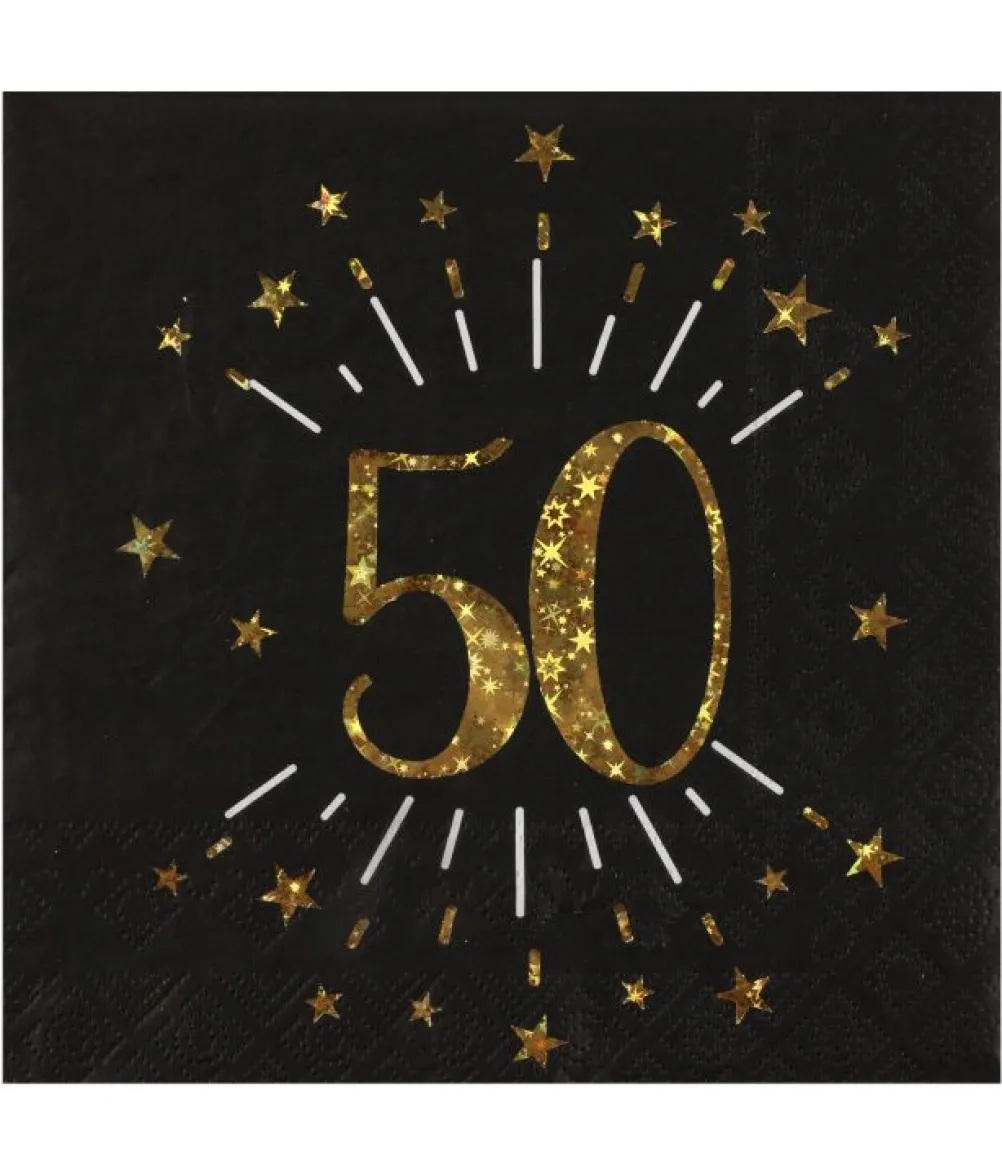 Sort og guld servietter, 50 år