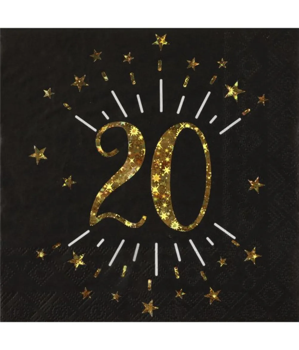 Sort og guld servietter, 20 år