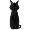 Sort papirvæv kat, 30 cm