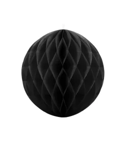 Sort papirvæv kugle, 40 cm