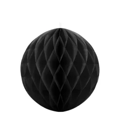 Sort papirvæv kugle, 30 cm