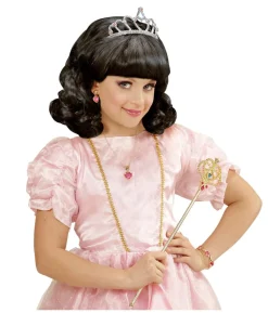 Sort Prinsesse paryk, barn