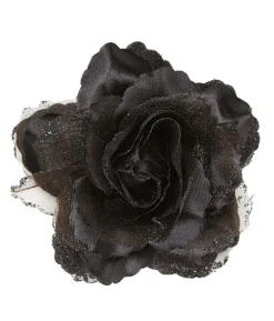 Sort rose hårklips