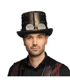 Steampunk hat med goggles