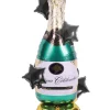 Stående champagneflaske folieballon