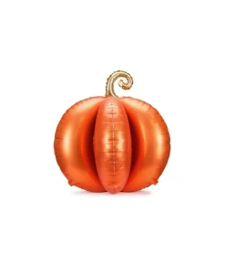 Stående orange græskar folieballon