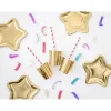 Stjerne tallerkner metallic, Guld