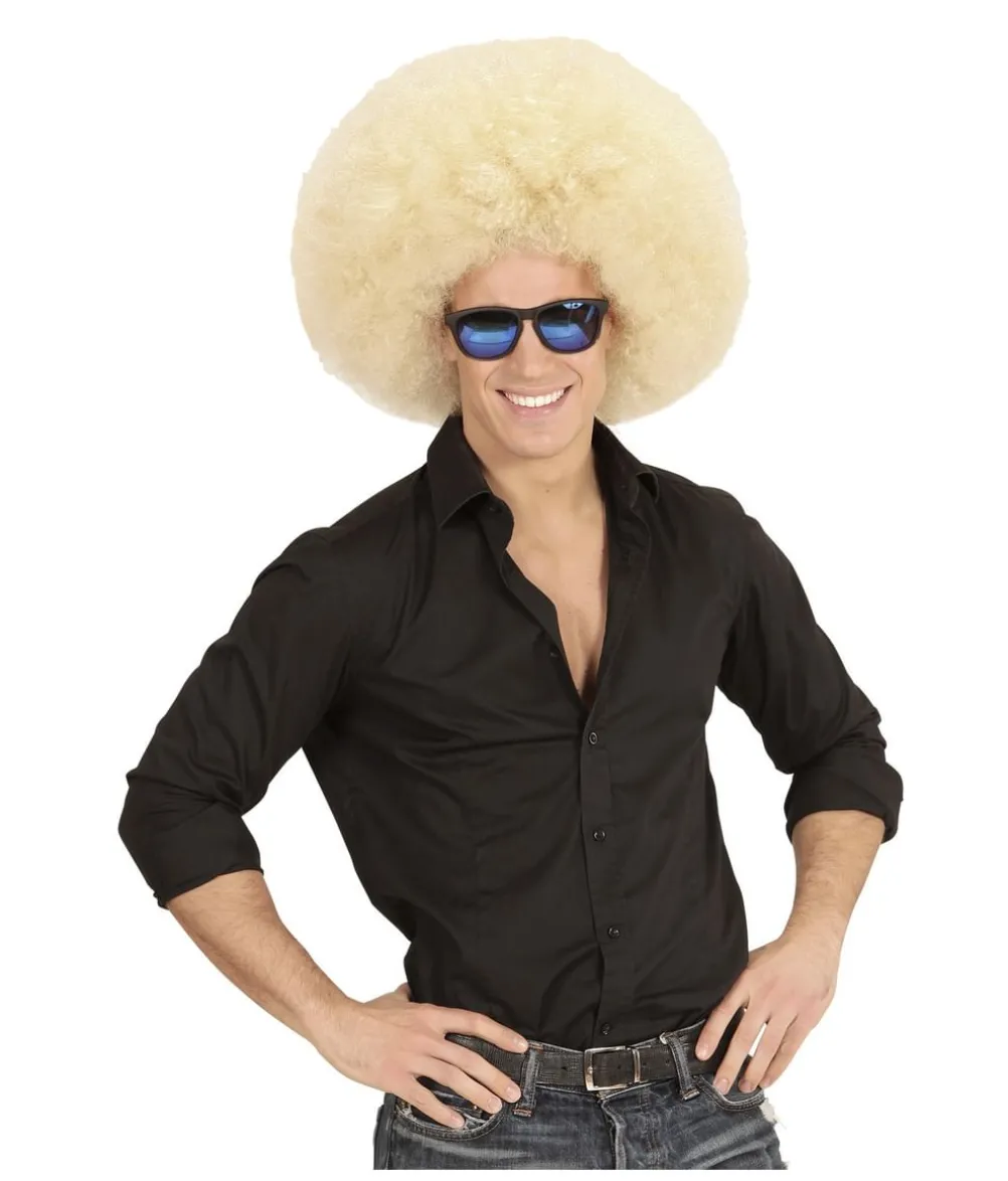 Stor blond afroparyk