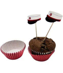 Student muffinsforme med rød hue