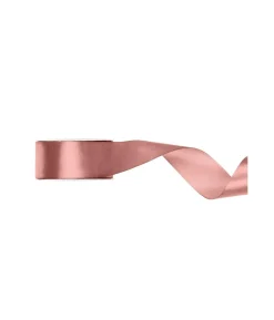 Støvet rosa satinbånd, 38 mm