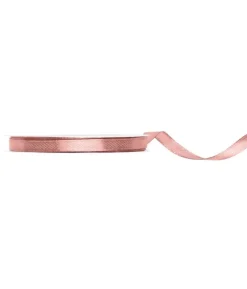 Støvet rosa satinbånd, 6 mm