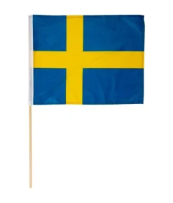 Svensk flag på pind, 40 x 30 cm